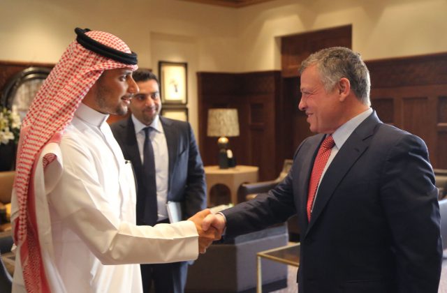 HRH Prince Khaled bin Alwaleed bin Talal, and His Majesty King Abdullah II Bin Al-Hussein