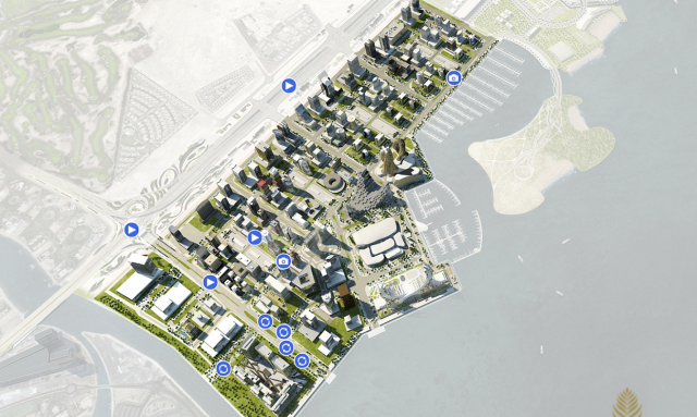 Marina District, Lusail City interactive map. Image credit: Lusail.com