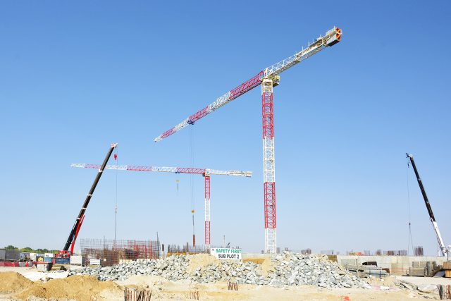 Plant and Equipment: Two Raimondi MRT294 tower cranes go to work on Yas Island, Abu Dhabi