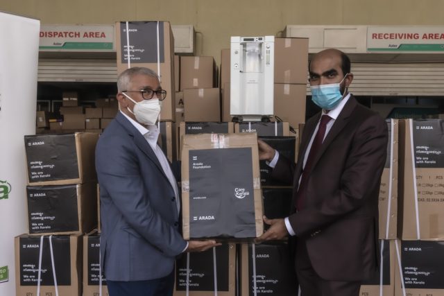 أرادَ الخيرية ترسل معدات إنقاذ طبي أساسية إلى الهند تضامناً مع حملة دعم ولاية كيرلا لمواجهة تبعات تفشي كوفيد-19